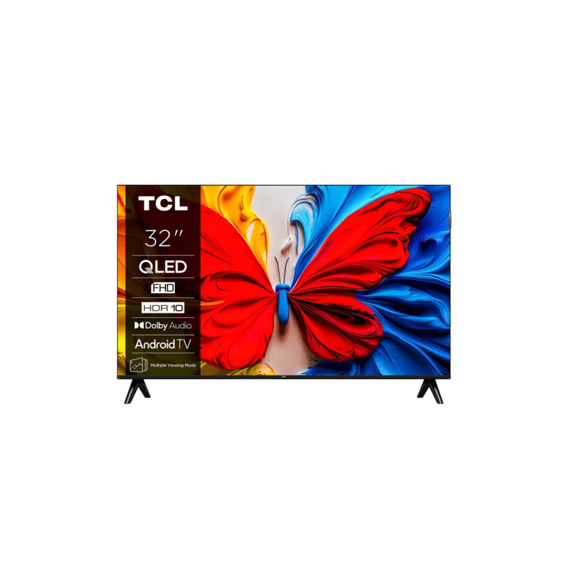 32" LED SMART TV TCL 32V5C, QLED, Full HD, Google TV, Black
