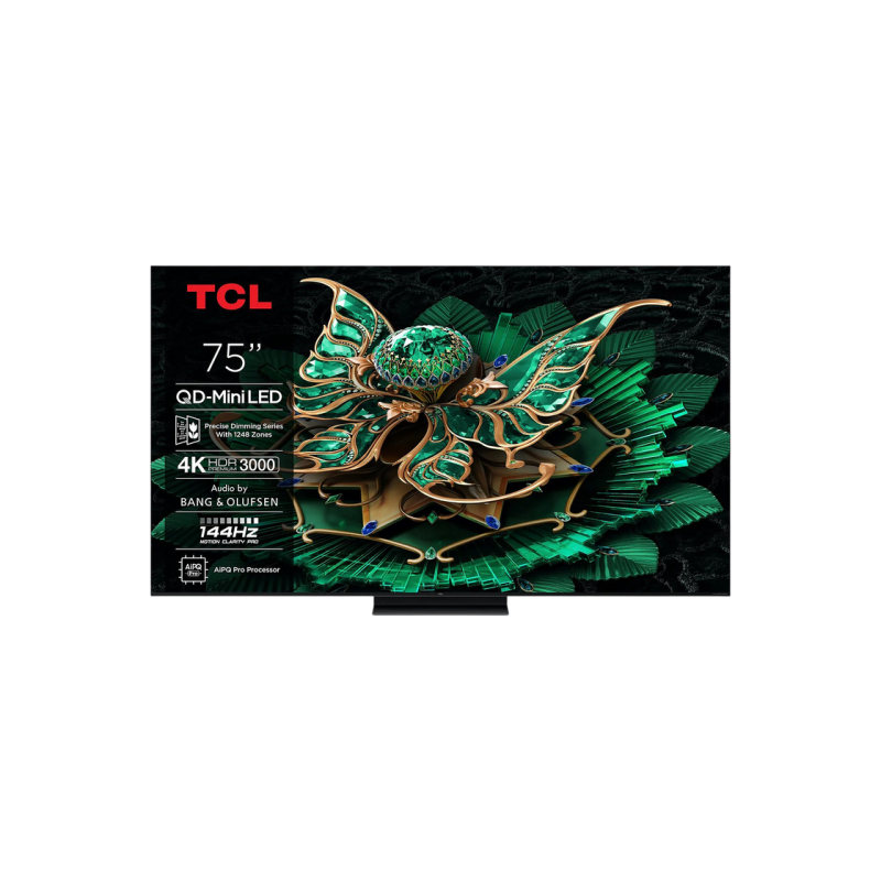 75" LED SMART TV TCL 75Q7C, QD-MiniLED, 4K UHD, Google TV, Black