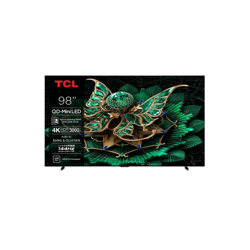 98" LED SMART TV TCL 98Q7C, Quantum Dot MiniLED, 4K UHD, Google TV, Black