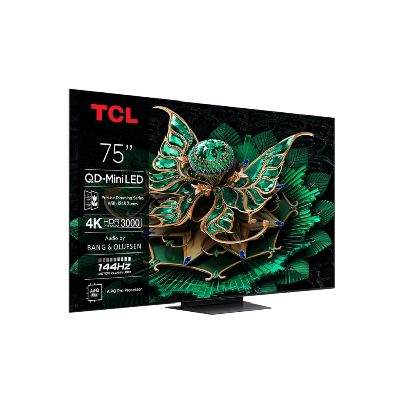 75" LED SMART TV TCL 75Q7C, QD-MiniLED, 4K UHD, Google TV, Black
