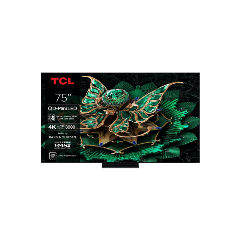 75" LED SMART TV TCL 75Q7C, QD-MiniLED, 4K UHD, Google TV, Black