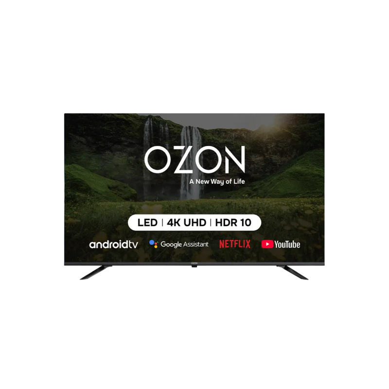 50" LED SMART TV OZON U50QN8500S, QLED, 4K UHD, Google TV, Black