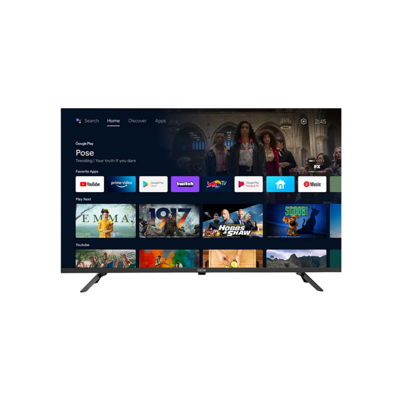 32" LED SMART TV OZON H32DN6500S, HD Ready, Google TV, Black