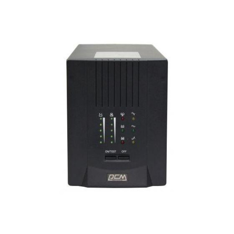 ИБП PowerCom SPT-2000, 2000 ВА/1600 Вт, Smart Line Interactive, чистая синусоида, ЖК-дисплей, AVR, USB, 2xSchuko