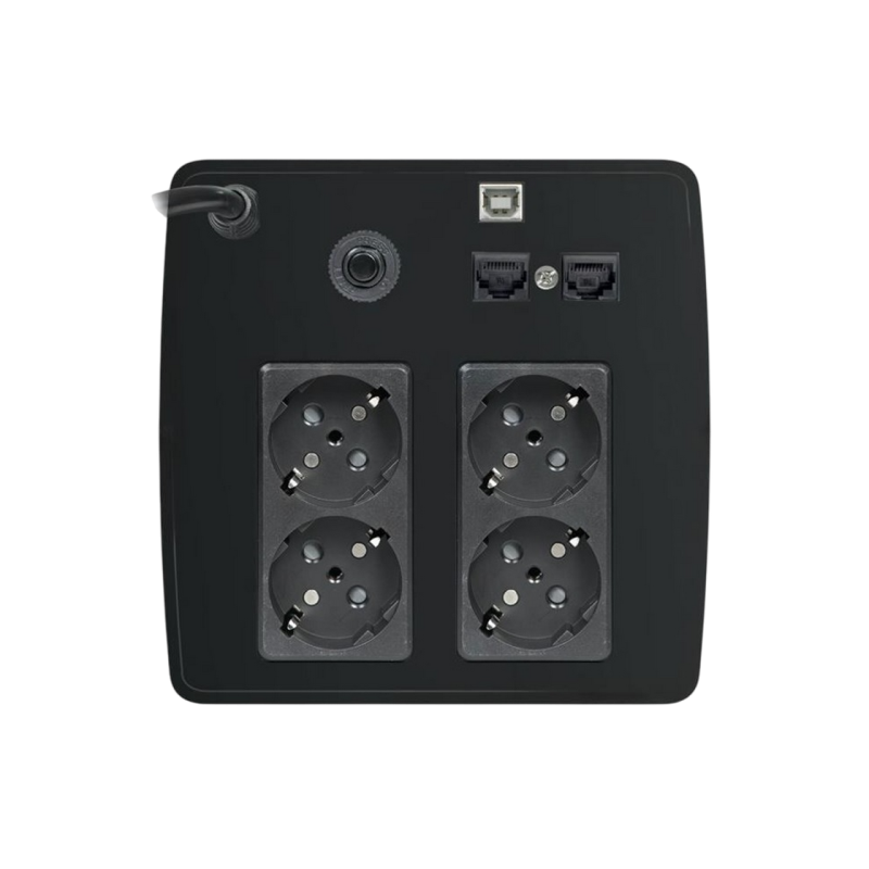 UPS Tuncmatik LITE II 1000VA/600W Line-interactive, LED Panel, USBm RJ45, 4x schuko, 2*12V7AH