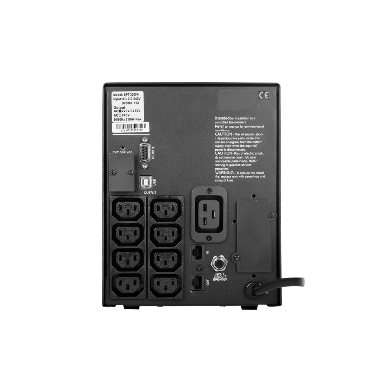 ИБП PowerCom SPT-3000, 8xIEC Socket