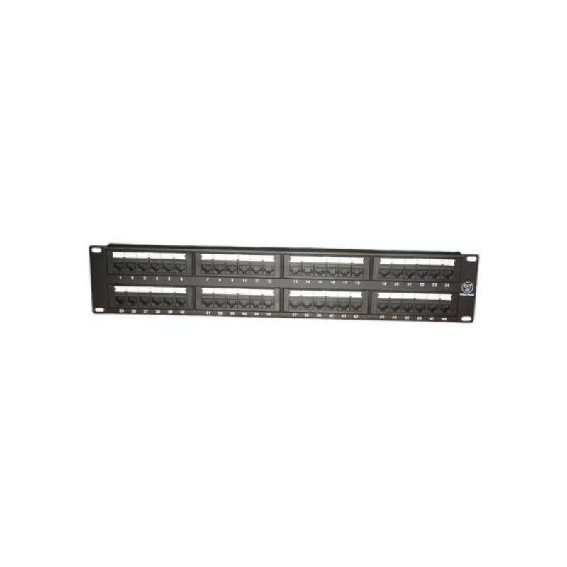48 ports UTP Cat.5e patch panel, 2U, LY-PP5-06