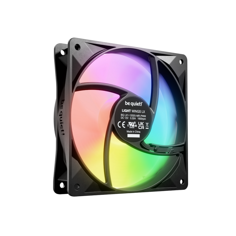 Кулер для корпуса Be Quiet Light Wings LX, 120 mm, Black
