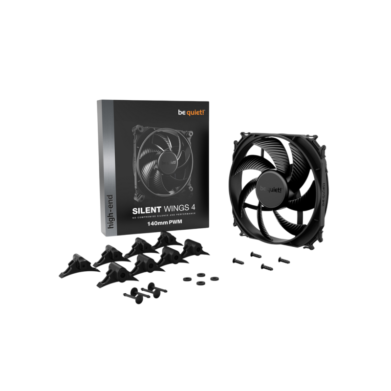 Кулер для корпуса Be Quiet Silent Wings 4 PWM, Black