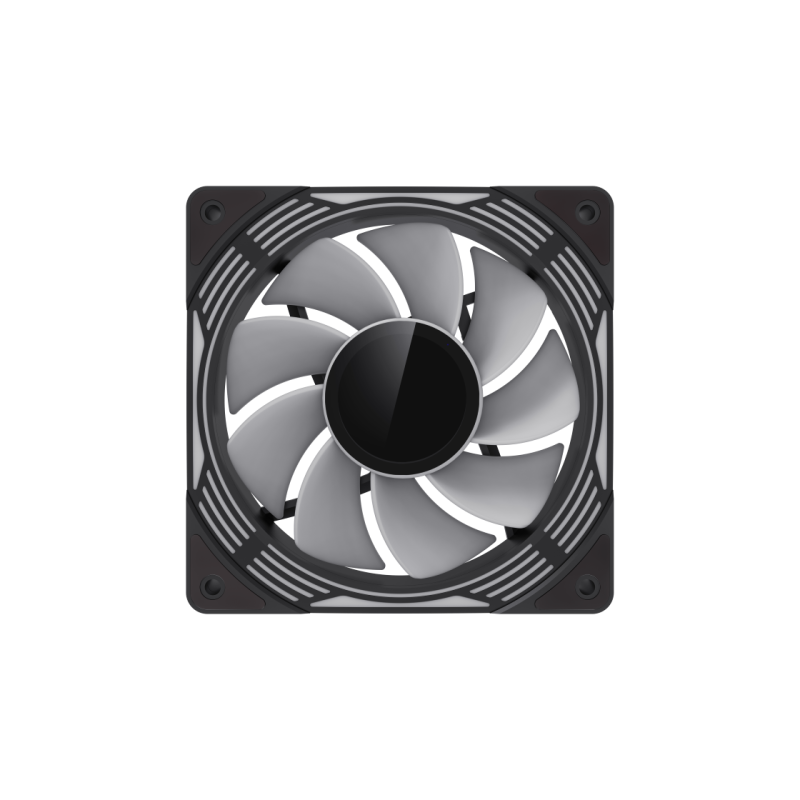 Cooler Carcasa PC Gamemax FN12A-C8I-R, Black