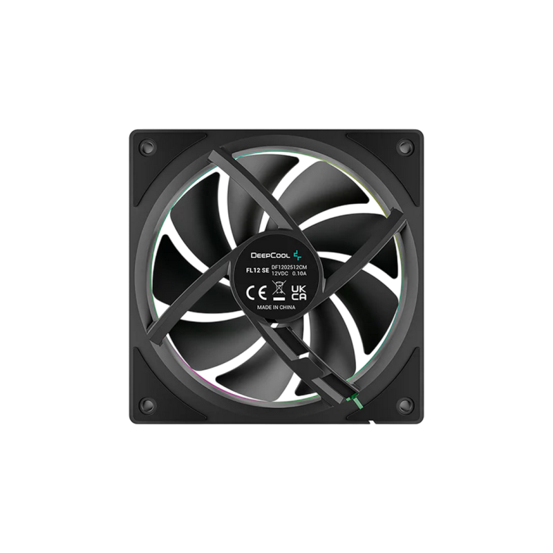 PC Case Fan Deepcool FL12 SE, 120x20x25mm, ≤28.67 dB, 50.74CFM, 400-1900RPM, PWM, ARGB, 4-Pin Fan & 3-pin ARGB