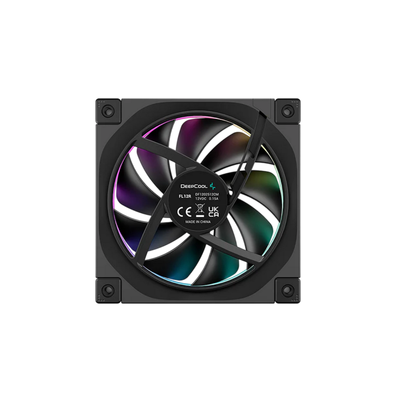 PC Case Fan Deepcool FL12 R, 120x20x25mm, ≤33.9 dB, 55CFM, 500-2150RPM, PWM, ARGB, 4-Pin Fan & 3-pin ARGB 5V,