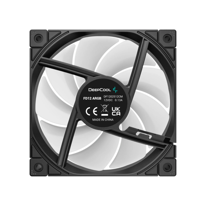 Кулер для корпуса Deepcool FD12 ARGB, Black