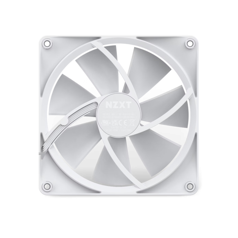 Кулер для корпуса NZXT F140 RGB Core, White