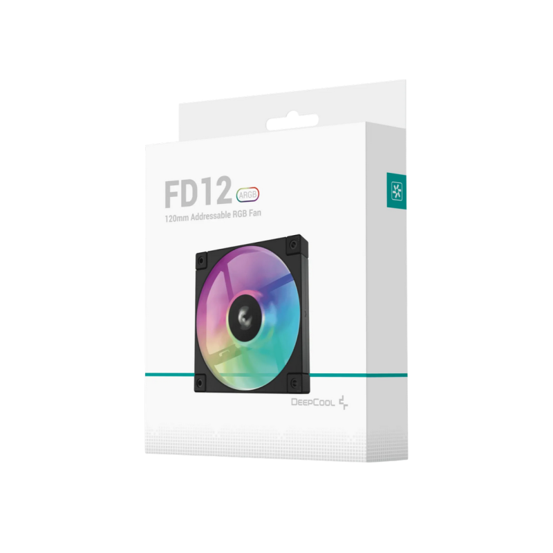 Кулер для корпуса Deepcool FD12 ARGB, Black
