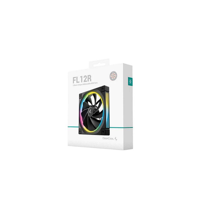 PC Case Fan Deepcool FL12 R, 120x20x25mm, ≤33.9 dB, 55CFM, 500-2150RPM, PWM, ARGB, 4-Pin Fan & 3-pin ARGB 5V,