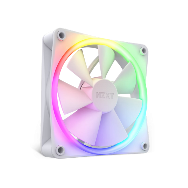Кулер для корпуса NZXT F120 RGB, White