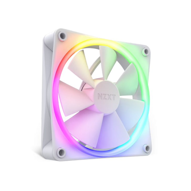 Кулер для корпуса NZXT F120 RGB, White