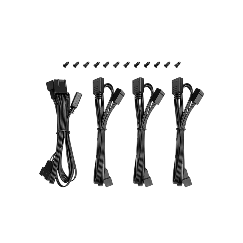 PC Case Fan Deepcool FL12 SE 3in1 kit, 120x20x25mm, ≤28.67 dB, 50.74CFM, 400-1900RPM, PWM, ARGB, 4-Pin Fan & 3-