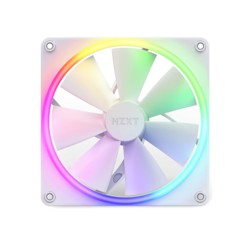 Кулер для корпуса NZXT F140 RGB Core, White