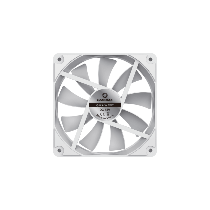 PC Case Fan GAMEMAX GMX-WFWT, 120mm, 9 blades, <23.4dB, 46.5 CFM, 1100RPM, Hydraulic bearing, 3&4pin(M/F),