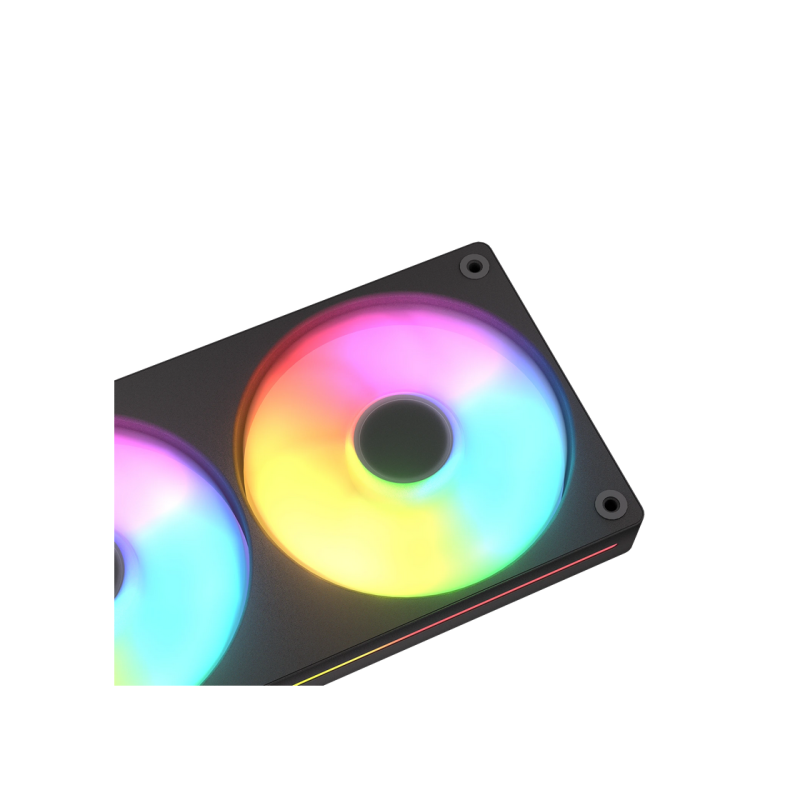 PC Case Fan Cougar Unity360-RB, Cooling kit, 3x120mm ARGB, 363.3x125x25mm, 700-1600 RPM, 33.5 dBA, 49 CFM, PWM,