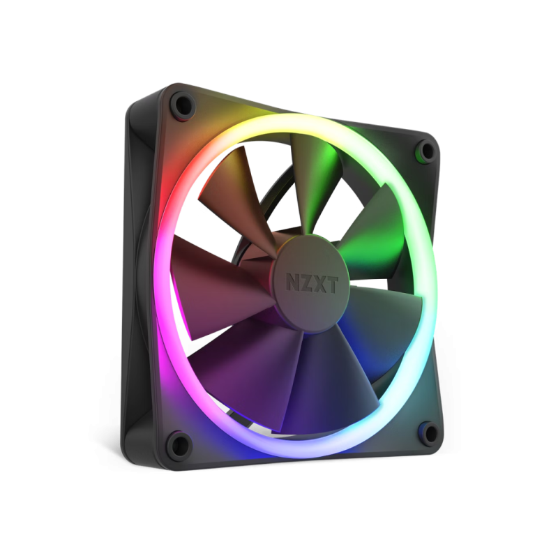 Кулер для корпуса NZXT 120 RGB, Black