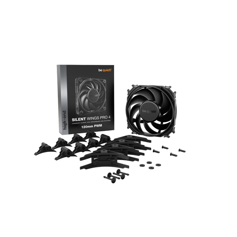 Кулер для корпуса Be Quiet Silent Wings Pro 4, Black