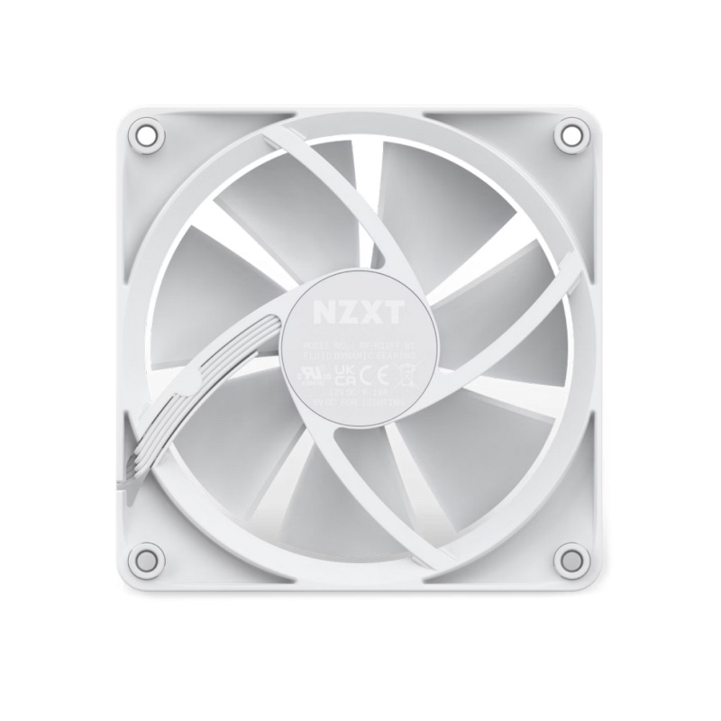 Кулер для корпуса NZXT F120 RGB, White