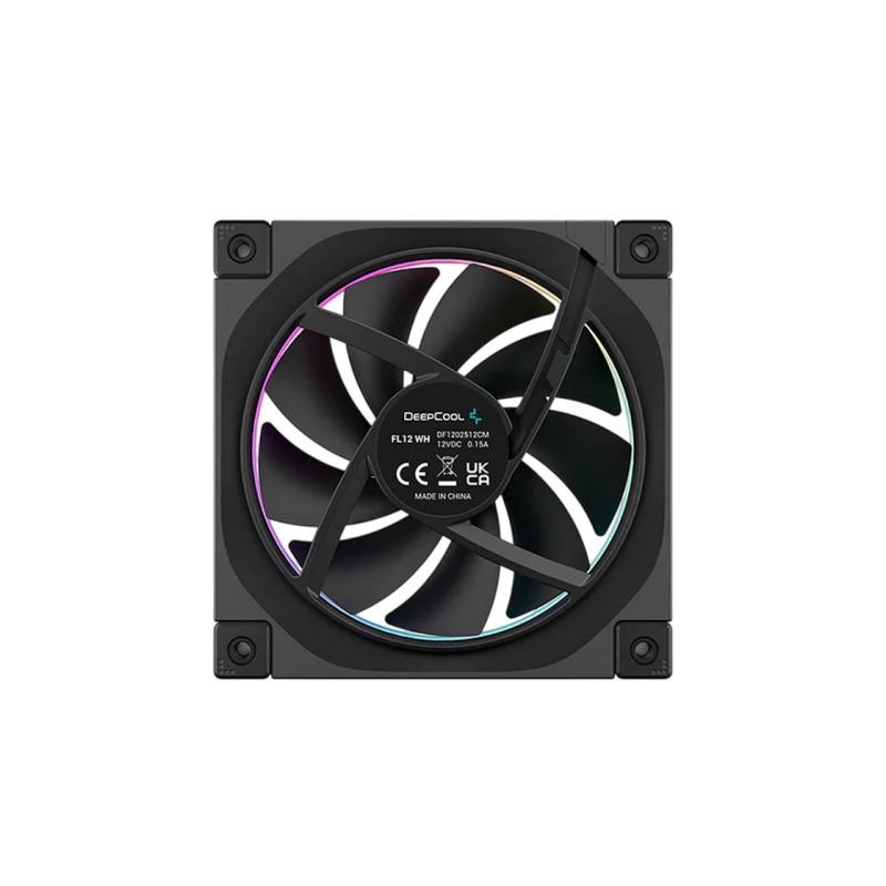 PC Case Fan Deepcool FL12 SE 3in1 kit, 120x20x25mm, ≤28.67 dB, 50.74CFM, 400-1900RPM, PWM, ARGB, 4-Pin Fan & 3-
