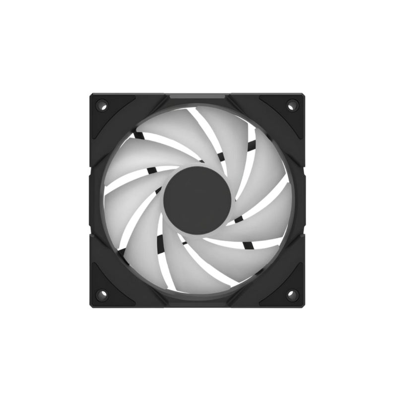 PC Case Fan Deepcool CG580, 120x120x25, <28dB, 38CFM, 400-13000PM, ARGB, 3-pin ARGB 5V, Hydro Bearing, Black