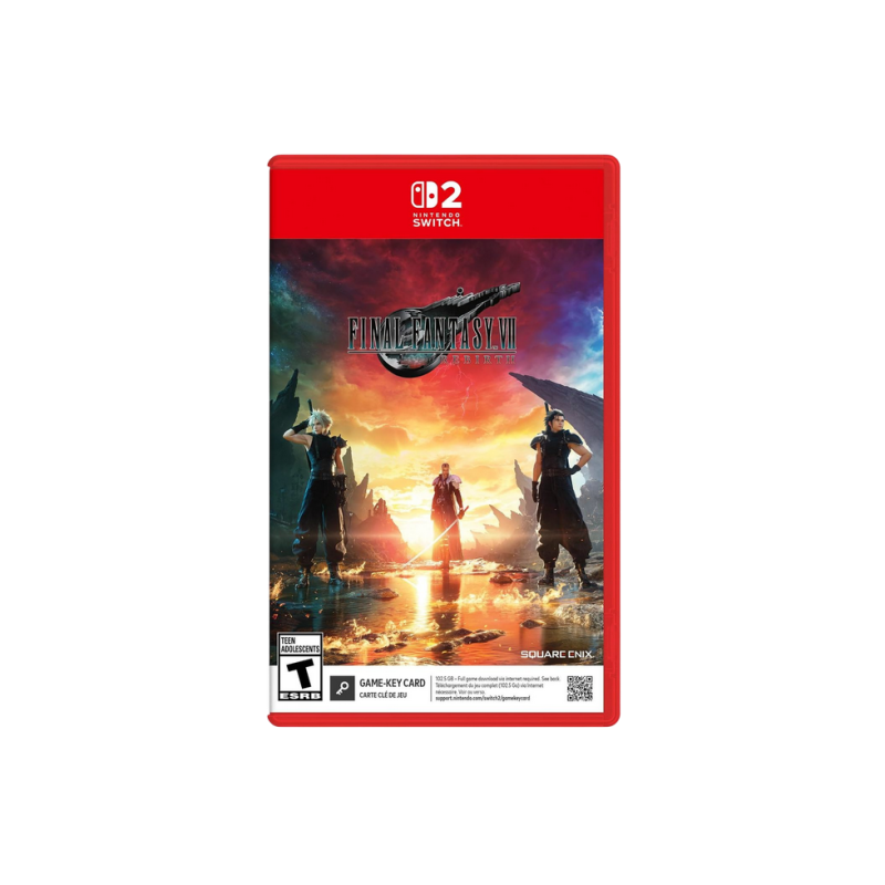 Games For SWITCH 2 Final Fantasy VII - Rebirth (Game-Key Card) (Includes MTG Final Fantasy Zack Fair Promo Card