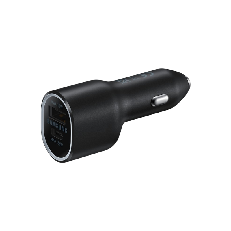 Original Sam. EP-L4020, Fast Car Charger 40W USB + PD (w/o cable), Black