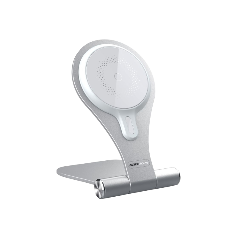 Беспроводное зарядное устройство Nillkin MagStand Charging Stand, 15 Вт, серебристый