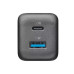 Зарядное устройство GAN Cellularline, 2 порта, PD + USB, 30 Вт, черное