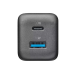 Зарядное устройство GAN Cellularline, 2 порта, PD + USB, 30 Вт, черное