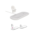 Беспроводное зарядное устройство Devia Smart 3-в-1 15 Вт, белое