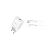 Зарядное устройство XO, Type-C PD65W/USB-A QC30W быстрое зарядное устройство, 65 Вт, CE03A, белое