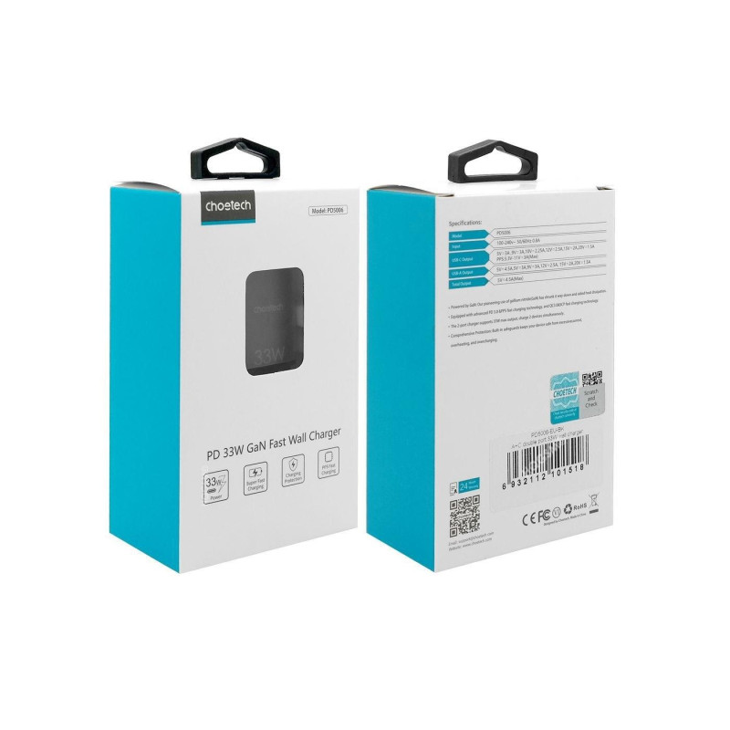 Choetech PD5006 A+C, черный