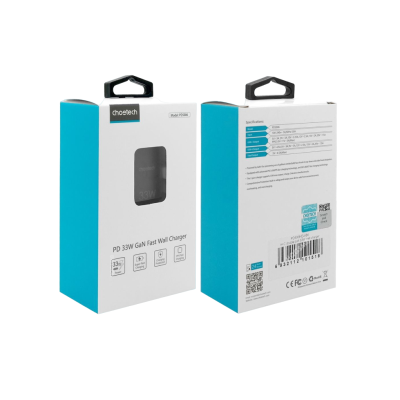 Choetech PD5006 A+C, черный