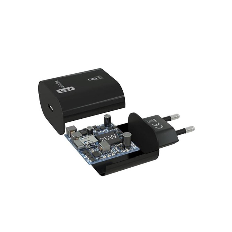 Зарядное устройство Cellularline, Type-C, 25 Вт, черное