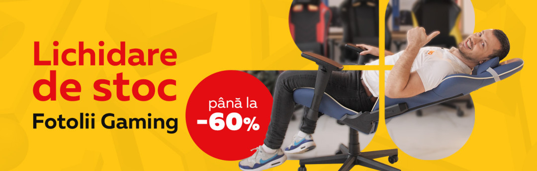 Sesiune de Lichidare: fotolii Gaming la Reduceri Uriașe