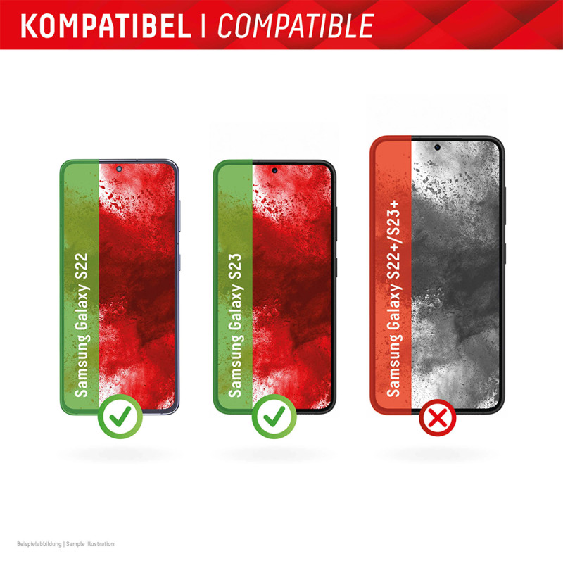 Стекло Privacy Glass FC Samsung Galaxy S22/S23, полное защитное стекло, Eco-Frame, Acc