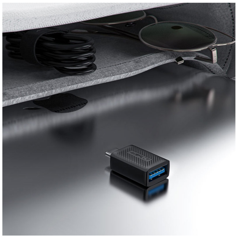 Adapter USB-A to USB-C, Acefast J1, Black