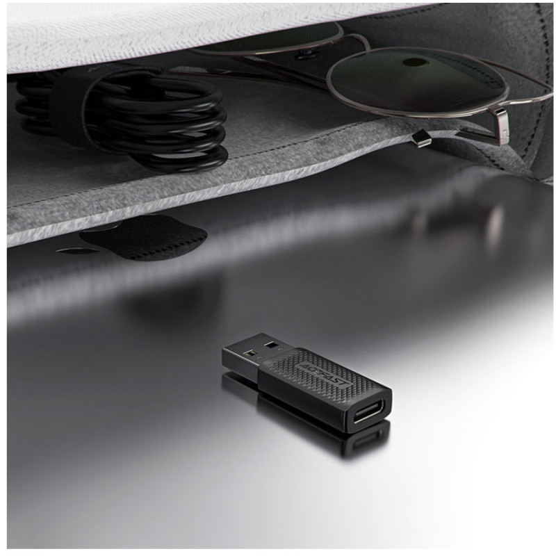 Adapter USB-C to USB-A, Acefast J2, Black