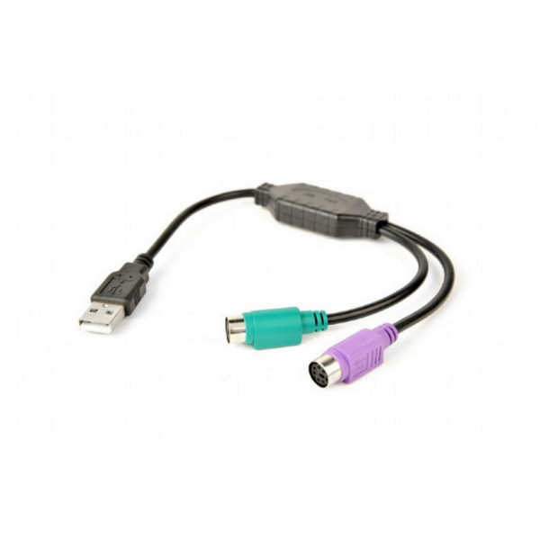 Converter USB to PS/2, 0.3 m, Black, UAPS12-BK