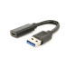 Адаптер USB Type-C - USB 3.1 - Gembird A-USB3-AMCF-01, кабель-переходник с USB 3.1 на Type-C, гнездо, 10 см, Черный