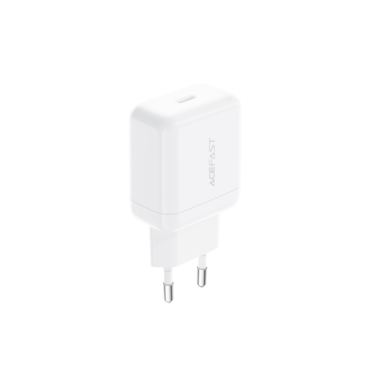 Зарядное устройство Acefast A130 PD20W, GaN single USB-C charger, White