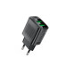 Зарядное устройство Acefast A86 12W, (USB-A+USB-A) dual port charger, Black