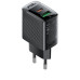 Зарядное устройство Acefast A98 PD30W, GaN (USB-C+USB-A) charger, Black